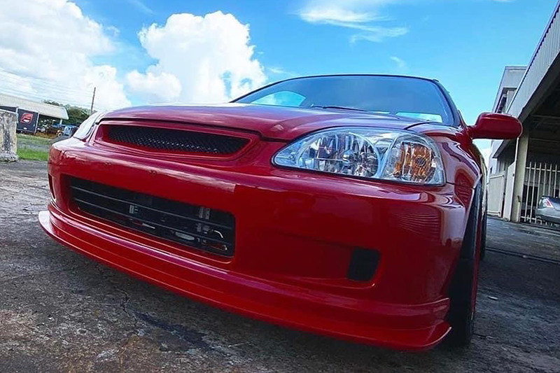 exceed modeparfume ek シビック フロントリップスポイラー EK CIVIC (99-00 MODEL)｜BLOW DESIGN｜