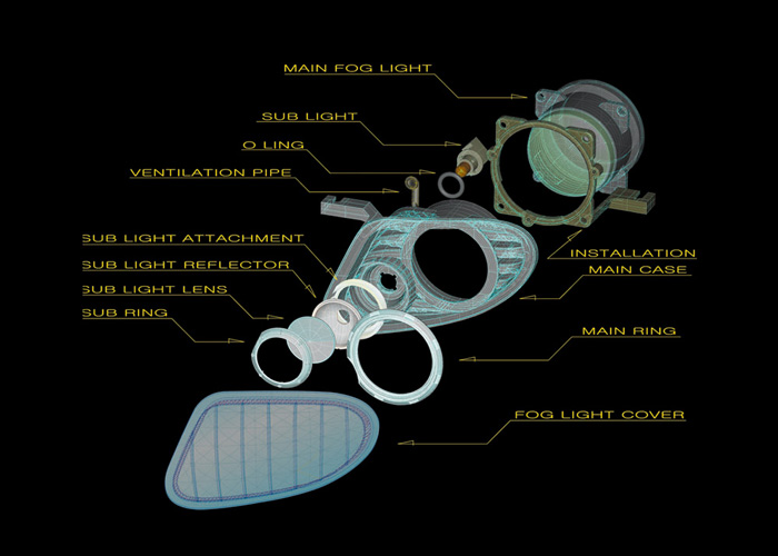 MODE PARFUME STYLISH FOG LIGHT PRISM SYNC ｜BLOW DESIGN ｜